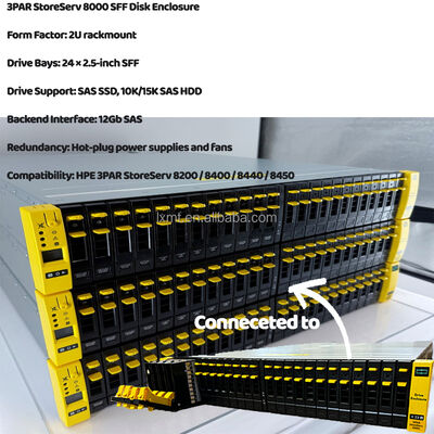 SAS Interface HPE 3PAR StoreServ 8000 SFF 2.5in Field Integrated Drive Enclosure E7Y71A H6Z26A