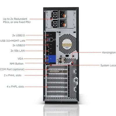 ThinkSystem ST558 4U Tower Server For Hosting Needs 550W Power Supply HDD1T*2
