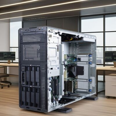 16GB DDR4 ECC Memory PowerEdge T550 Tower Server 1TB SATA Hard Drive 750W 1U Stock