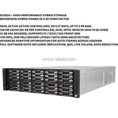 Compellent SC5020 Dell Enterprise Storage Dual Controller Network Attached Storage SAS Interface