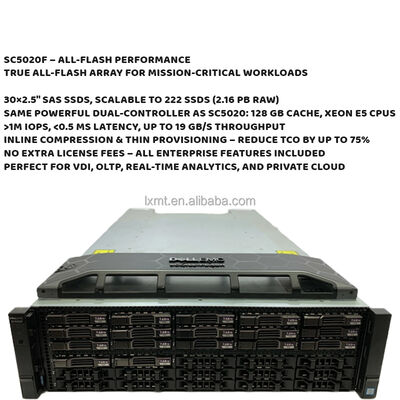 Port RJ-45 Interface Type Dell Storage Array SC5020F For Secure And Data Storage