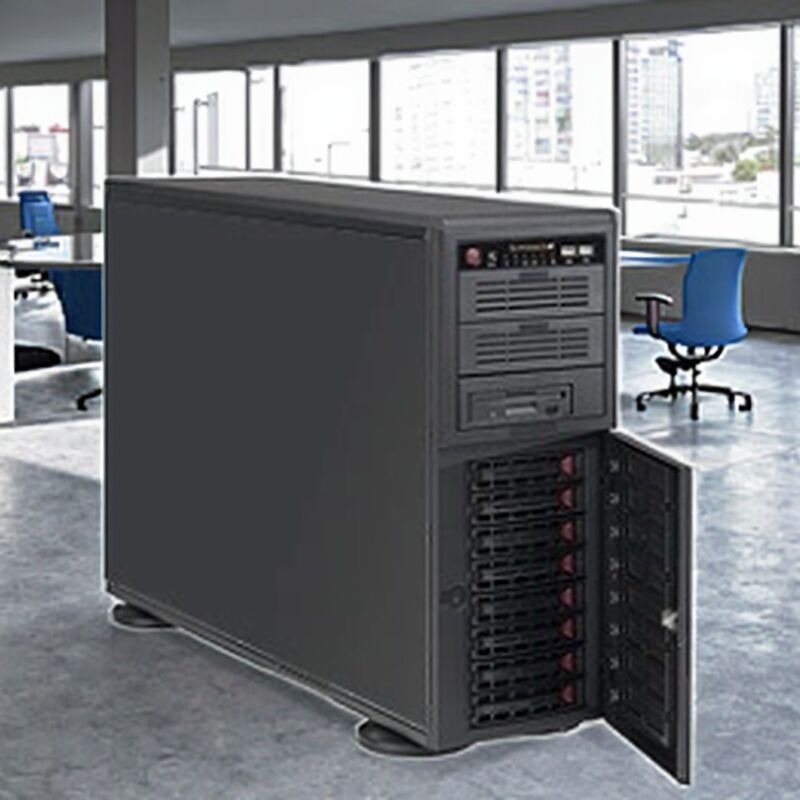 2 Card GPU RTX2080TI Supermicro Tower Server SC743TQ-865B-SQ 2.08GHz