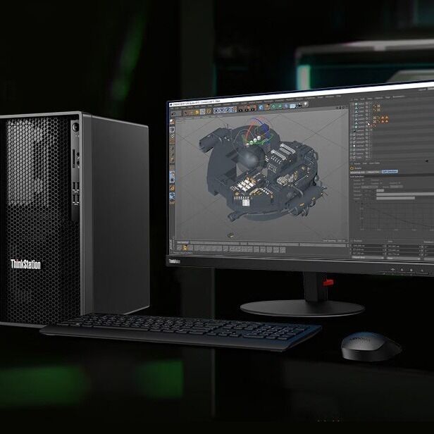 I7 Lenovo Desktop Workstation 8GB Memory 1TB Hard Drive Office Drawing Design